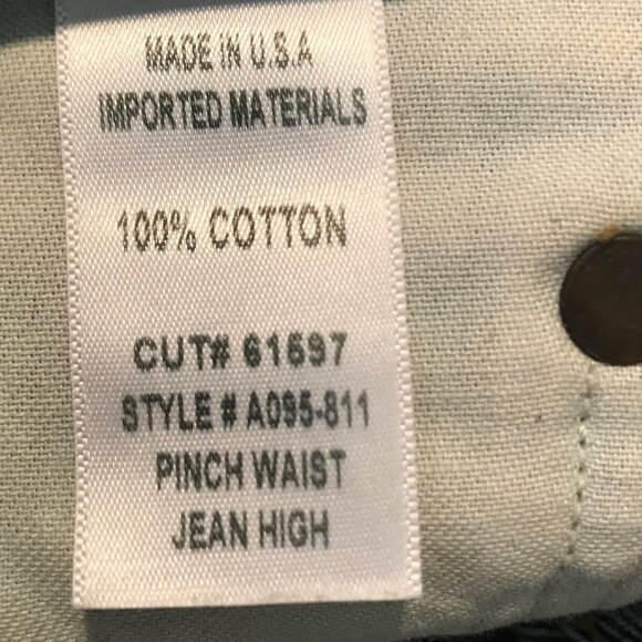 AGOLDE  Pinch Waist Jean High 5 Pocket Zip Up Blue Jeans Size 24 - Picture 8 of 8